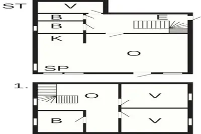 a floor plan of a house with at 6 person holiday home in Gudvangen-By Traum in Gudvangen