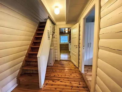 a staircase in a tiny house at Chalet Krampehaugen by Interhome in Utvik