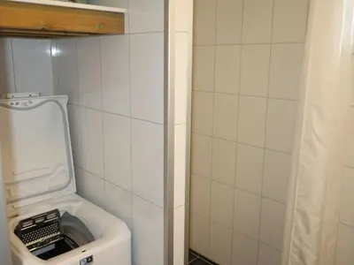 a bathroom with a toilet in a stall at Holiday Home Sognesjö by Interhome in Bø