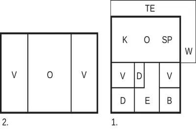 two squares with different symbols on a white background at 4 star holiday home in Fall-By Traum in Raufoss