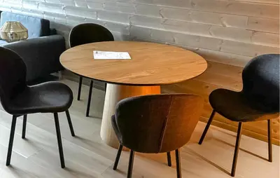 a table and four chairs in a room at Lovely Apartment In Geilo With Wi-Fi in Geilo