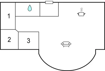 a block diagram of a shield with a drop of water at Lovely Home In Stadlandet in Stadlandet