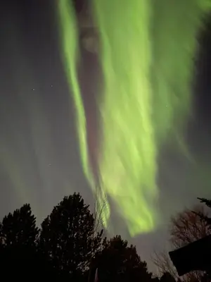 an image of the northern lights in the sky at Ekskluzywny hybel w zaciszu in Kristiansund