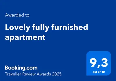 a blue sign with the words loyalty fullyfundedarantparedparedparedparedparedpared at Lovely fully furnished apartment in Ottestad