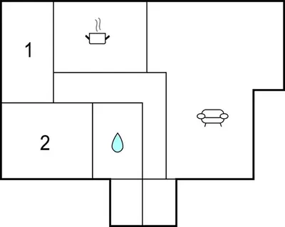 a block diagram of a water cycle with a drop at Lovely Home In Bjordal With Kitchen in Bjordal