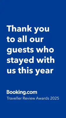a blue background with the words thank you to all our guests who stayed with us at Rett ved Raudalen Alpinanlegg in Beitostøl