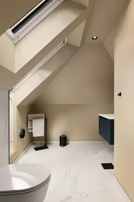 a bathroom with a sink and a toilet at Bryggen // Fløyen Living in Bergen