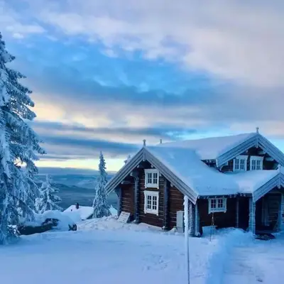 New log cabin with sauna