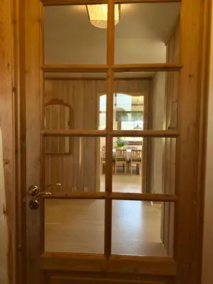an open door with a view of a room at Villa Soltun in Ringebu
