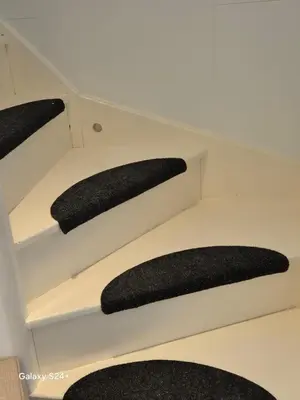a set of stairs in an office building at APARTAMENT Duże mieszkanie W centrum Ålesund in Ålesund