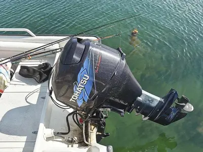 a camera on the side of a boat in the water at 10 person holiday home in VEVANG-By Traum in Vevang
