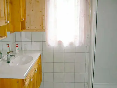 a bathroom with a sink and a shower at 6 person holiday home in NESBYEN-By Traum in Nesbyen