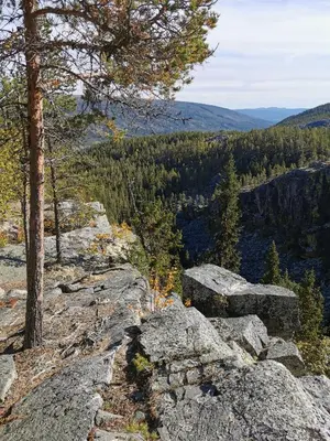 a group of rocks on top of a mountain at Villa Ka Stor Elvdal in Koppang