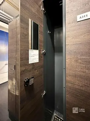 a door in a room with a sign on it at Modern Apartment in Trysil Lodge Ski in out in Trysil
