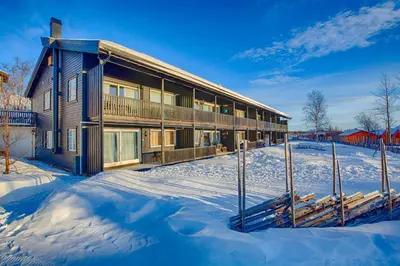 a house in the snow with snow covered yard at Ideal Getaway For Couples Or Small Families in Beitostøl