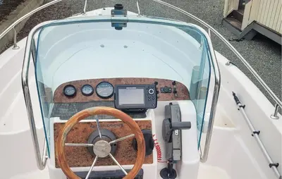 a view of the cockpit of a boat at 2 Bedroom Beautiful Home In Frosta