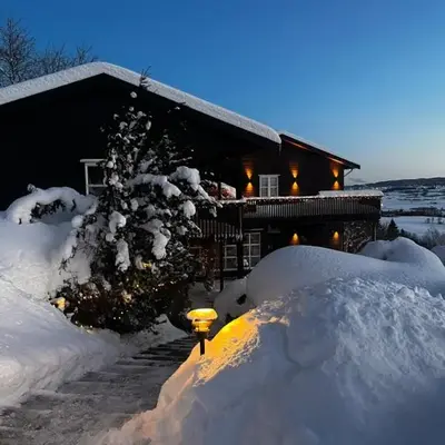 Fairy tale house during Ski world cup