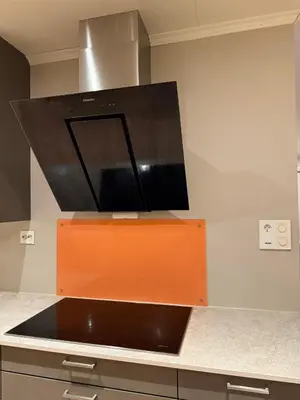 a kitchen with a microwave above a stove at World championship ski 2025-Cozy house for rent in Trondheim