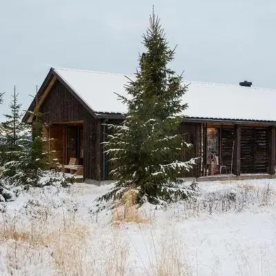 Unique Cabin With Great Natural Materials
