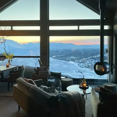 Cabin With Panoramic And Ski Trails Outside