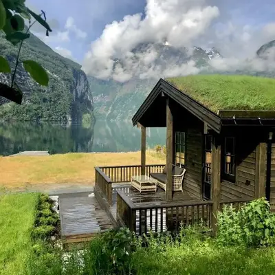 Cabin by the fjord