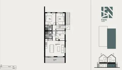 a house with a viewfourth floor plan at Ski in-out - 3BR, 2 Bath Chalet apartment - Favn Hafjell in Hafjell