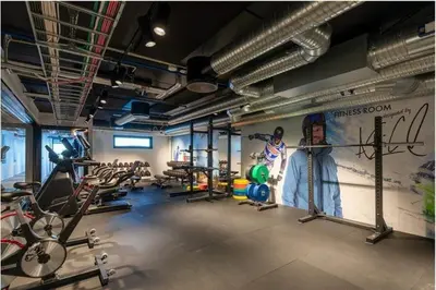 a gym with several treadmills and cardio machines at Ski in-out - 3BR, 2 Bath Chalet apartment - Favn Hafjell in Hafjell