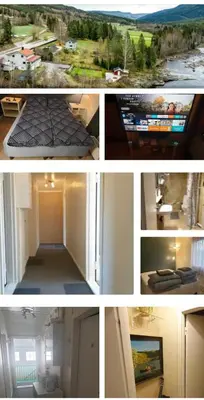 a collage of pictures of a room with a television at Holidays 4 rooms in Gol