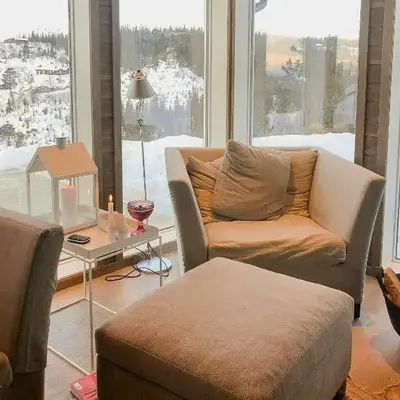 Modern Cabin With Breathtaking View At Norefjell