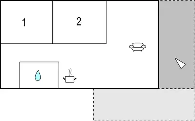 a diagram of a box with the number and a line graph at Gorgeous Home In Fjærland in Fjarland