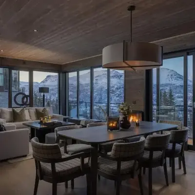 New and exclusive chalet apartment with mountain panorama view