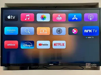 a television screen with many different apps on it at Family friendly apartment in Hafjell ski in-out, fireplace, sauna and wifi in Hafjell