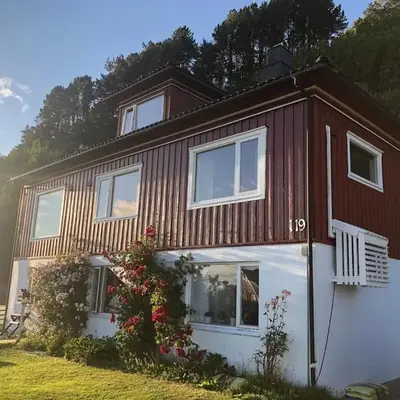 Two floors house with 3 bed rooms and room for 8 persons