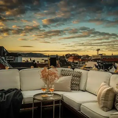Penthouse apartment in the heart of Bergen with beautiful private rooftop