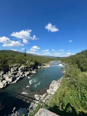 a view of the allegheny river from a bluff at Solsiden Geilo Cozy Studio location Geilo Centrum in Hol
