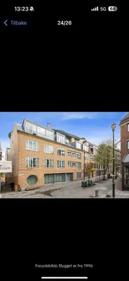 two pictures of a large building in a city at Munkegata 30 Trondheim in Trondheim