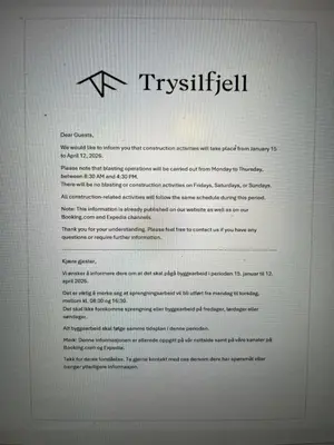 a document with the words twriskil written on it at Trysil Alpine Lodge - 510 in Trysil