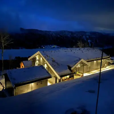 Log Cabin At The Foot Of Hallingskarvet