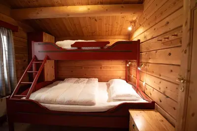 a cabin with two bunk beds in it at Lisetra 716A in Trysil