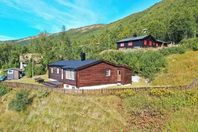 a house on the side of a hill at Fjellro-Geilo Cabin Retreat in Geilo