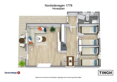 a plan of a floor plan of a house at Mountain view cabin in Torvik