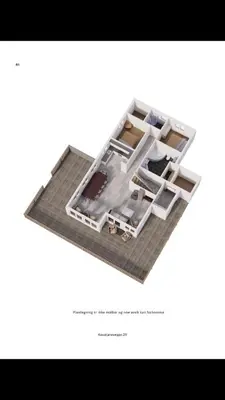 a page of a diagram of a floor plan at Family Cabin By The Ski Trails In Rauland in Seljord