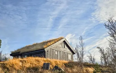 an old barn sitting on top of a hill at Stunning Home In Torpo With Wifi in Torpo