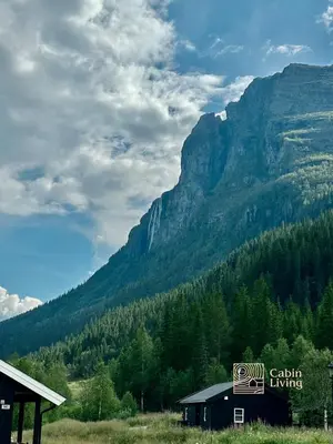 a building with a view of a mountain at Spacious cabin in Hemsedal with sauna, near slopes in Hemsedal