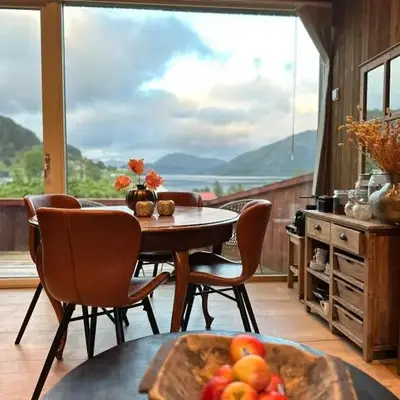 Architectural gem with fjord view