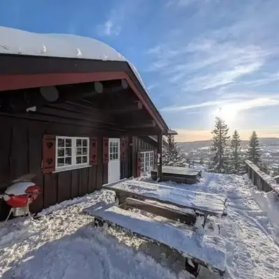 Log Cabin With Panoramic Views At Skeikampen