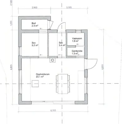 a floor plan of a house at Architect-Designed Cabin By Lake With Sauna