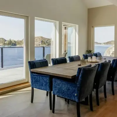 Modern Fishing Cabin With Sea View At Kalvaneset