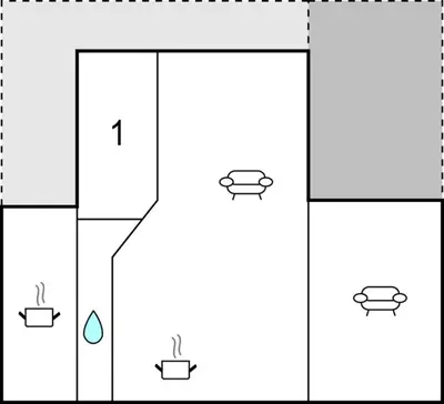 a diagram of a shower with four different views at Amazing Home In Vågå With Kitchen in Vaga