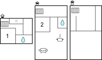 two illustrations of an outdoor bathroom with the same diagram at Sjusjøen Setergrend 4724 B in Sjusjøen